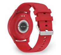 Ksix - Smartwatch Core, Pantalla AMOLED 1.43", Aut. 5 días, Modos deporte y salud, Llamadas, Asistentes de voz, Sumergible, Rojo