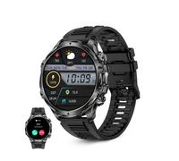 KSIX Venture Reloj Inteligente Hombre con Llamadas y Notificaciones de App Pantalla 1.85'' - Smartwatch Deportivo con Monitor de Salud, Modos Deporte, Linterna, Impermeable- Compatible iOS y Android