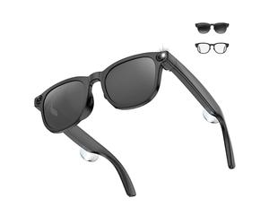 KSIX Spectrum - Gafas Inteligentes con cámara Full HD, traducción instantánea IA en 78 Idiomas, Asistente de Voz HeyCyan, 8 MP, Panel táctil, Lentes UV400 Intercambiables, 8 h autonomía