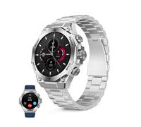 Ksix Titanium Go Smartwatch AMOLED 1.43", 2 Correas, Autonomía 5 Días, Llamadas, Plateado