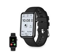 KSIX Tube Reloj Inteligente Multideporte, Smartwatch Táctil 1,57", Notificaciones y Llamadas, Localizador, Pulsera de Actividad con Podómetro, Pulsómetro y Oxígeno en Sangre, App Propia, Negro