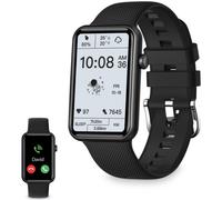 KSIX Tube Reloj Inteligente Multideporte, Smartwatch Táctil 1,57", Notificaciones y Llamadas, Localizador, Pulsera de Actividad con Podómetro, Pulsómetro y Oxígeno en Sangre, App Propia, Negro