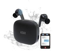 Ksix Ultimai Auriculares Inalámbricos, Autonomía 20 + 6 Horas, Ia Integrada, Traducción Simultánea, Llamadas, Asistente De Voz, Negro