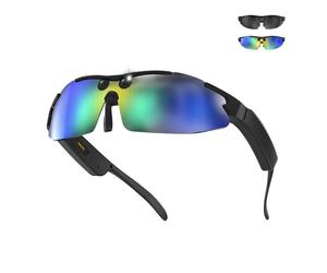 Ksix Vector Con Cámara Full Hd Gafas Inteligentes, Ai, Audio Open-ear, 2 Lentes Uv400, Ip65 Y App Heycyan