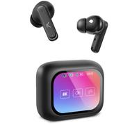 Ksix Vision Auriculares Inalámbricos con ANC y Pantalla TFT 2.01" en Estuche Negros