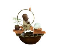 ksjdieunf Fuente De Mesa Adornos de Agua Corriente Zen Chino, Fuente cerámica Feng Shui for Sala Estar, Oficina, Escritorio, Fuentes Mesa De Cascada Interior(M)