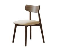 ksjdieunf Sillas de Oficina para el hogar Silla de Comedor Moderna y Sencilla for el hogar, pequeña Mesa con Troncos Madera Fresno Color Nogal Salón y Ocio