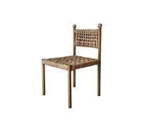 ksjdieunf Sillas de Oficina para el hogar Sillas de Comedor Estilo WABI-sabi francés, sillas con Respaldo Cuerda Tejida, negociación for hoteles y cafeterías Salón y Ocio