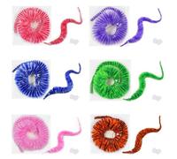 KSJEHW 12 Piezas Juguetes De Gusanos Mágicos,Oruga Mágica,Juguete De Gusano Magic Wiggly Twisty,Juguetes De Gusanos Difusos,Aplicable A Favores De Fiesta De Carnaval,Juguetes(6 Colores)