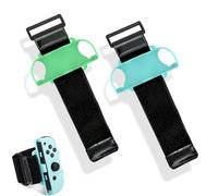 KSJEHW 2 Piezas Accesorios para Gamepad, Pulseras Just Dance, Dance 2024 2023 2022 2021, Zumba Burn It Up, Ring Fit Adventure para Adultos y niños(Azul, Verde)