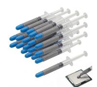 KSJEHW 20 Piezas Pasta Térmica Gris para Procesador CPU GPU, Grasa Térmica de Alta Conductividad para PC, Portátiles y Consolas, Compuesto Térmico No Conductivo para Disipación de Calor, 20 x 1g