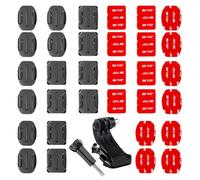 KSJEHW 34 Piezas Pegatina Casco Soporte 3M Adhesivo Almohadillas Hebillas Tornillo Accesorios Compatible con GoPro Hero 12 11 10 MAX 9 8 7 6 5 Session dji Osmo Cámaras de Acción