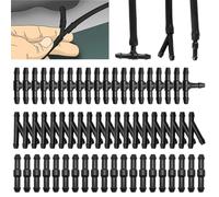 KSJEHW 60 Piezas Manguera Agua Limpiaparabrisas de Coche Universal, Manguera de Rociador de Coche, Tubo Limpiaparabrisas, Reparación Kit Mangueras Conectores de Manguera, 3 Tipo Recta “Y” “T”