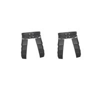 KSJOAIDDE Disfraz medieval de piel sintética para cosplay, disfraz de caballero pirata de Halloween, cintura negra, 90 cm-125 cm, 2 juegos de (cintura negra de 90 a 125 cm), Waist 90cm-125cm