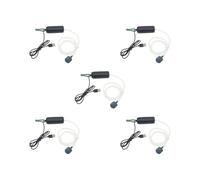 KSJOAIDDE Juego de 5 mini bombas de aire para acuario, USB, silenciosas, 5 V, con hebilla, volumen pequeño, color negro, 90 mm de largo