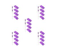 KSJOAIDDE Juego de 5 piezas de 4 piezas de placa de taladro grande, herramienta de bordado, embudo, bandeja de taladro, bandeja de diamante, color violeta, 10 x 7 x 1,8 cm