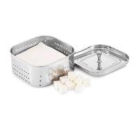 KSJONE Molde/colador cuadrado de acero inoxidable perfecto para hacer deliciosos tofu, paneer de acero inoxidable con tapa de prensado superior, tamaño 5.25 pulgadas de ancho x 5.25 pulgadas de largo