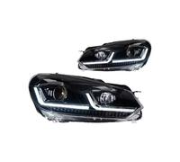 Ksjosji Faros Repuestos Para Faros Delanteros Para VW Para Golf 6 2009-2012 R20 MK6, Luces Diurnas LED Con Proyector Doble Accesorios Para Coche Piloto principal(Sliver Set)