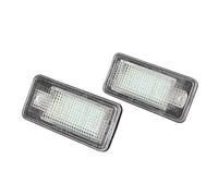 Ksjosji Luz de Matrícula Para A4 S4 B6 7 Para A6 C6 S6 Para A3 8P Para A8 S8 Para Q7 RS4 Bombillas LED Blancas Sin Errores Para Luz Matrícula Coche 2Piezas Luces de Placa del Auto