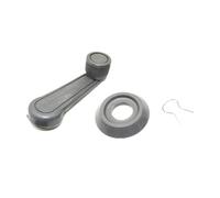 Ksjosji Manecillas elevalunas Manivela de elevación para ventanilla de coche, conexión de 2 manivelas, palanca universal, manija de color para puerta(Gray)