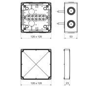 KSK 125 PO10 CAJA EMPOTRADA NT 126X126X74 KSK 125_PO10