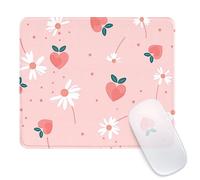 Ksriylm Alfombrilla de mouse cuadrada divertida y bonita, diseño personalizado para oficina y hogar, alfombrilla de mouse impermeable, base de goma antideslizante para mouse inalámbrico, color