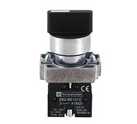 Ksrnsne 22 mm de enclavamiento 2 NO 3-posicion del selector Selector giratorio ZB2-BE101C Negro