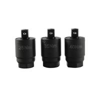 Ksrnsne Compatible con trinquete de accionamiento de 3/8 pulgadas, juego de adaptadores de par de 25 NM+ 35 NM+ 40 NM, para filtros de aceite, pernos de cárter de aceite, pernos de cubierta de