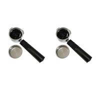 Ksrnsne Juego de 2 filtros de café reutilizables de 51 mm para soporte Homix de 60 mm, 15-20 bar, para piezas de cafetera espresso