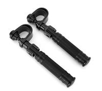 KSTE Reposapiés Trasero de Motocicleta, CNC Pedales Traseros de Pasajero de Motocicleta, Reposapiés de Motocicletas Accesorio de Montaje en Pedal (Negro)