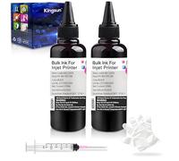 KSUMEI Compatible con Canon Ink Kit de recambio de tinta negra 2 x 100 ml para Canon 250 251 270 271 225 226 1200 2200 PG245 CL246 PG210 Cartucho de tinta recargable CIS CISS System