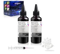KSUMEI Kit de recambio de tinta negra para cartucho de impresora de inyección de tinta HP 952 902 951 950 933 63 62 61 60 901 932 21 22 920 940 934 564 711 970 971 94 95 95 95 971 6 botellas cada 1 00