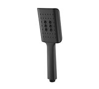 Ksunun Alcachofa de Ducha ABS Ducha de Mano 3 Funciones Cabezal de Ducha de Mano con Control de un Botón Alcachofa Ducha Alta Presión También se Puede Utilizar para Grifos de Bañera,Negro