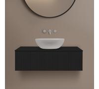 Ksuro 02 armario 100x46.4x30 cm suspendido, para lavabo negro 50004030