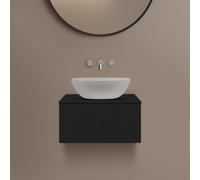 Ksuro 02 armario 60x46.4x30 cm suspendido, para lavabo negro 50002030