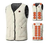 ksxnkhk Chaleco calefactable para Hombre y Mujer, Chaquetas Ligeras de Corte Ajustado, calefacción eléctrica, para Senderismo y Acampada.