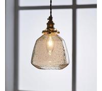 ksxnkhk Lámpara de araña de latón con Burbujas de Cristal, lámpara Colgante con Pantalla translúcida de Gota de Agua, Estilo nórdico Minimalista, posmoderno, para Dormitorio, mesita de noc