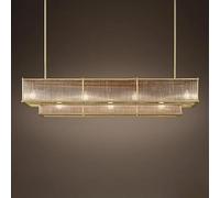 ksxnkhk Lámpara de araña de Lujo con Acabado Brillante, Ideal para Decorar Habitaciones de Cristal, dormitorios, Salas de Estar y comedores, Mesa Redonda y vestíbulo, con una Longitud vari