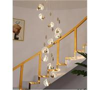 ksxnkhk Lámpara de araña Moderna, lámpara de araña LED Grande en Espiral, lámpara para Sala de Estar, lámpara de Escalera, vestíbulo, Departamento de Ventas, lámparas Colgantes, iluminació