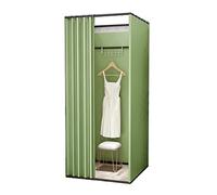 ksxnkhk Portable Square Dressing Room,Fitting Room with Shading Curtain,Removable Fitting Room,Foldable Mall Simple Changing and Display Rack,Easy to Assemble Disassemble Privacy Tent