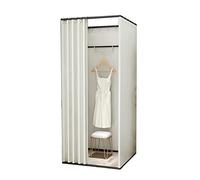 ksxnkhk Portable Square Dressing Room,Fitting Room with Shading Curtain,Removable Fitting Room,Foldable Mall Simple Changing and Display Rack,Easy to Assemble Disassemble Privacy Tent