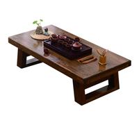 KSYGINXD Escritorio De Suelo De para Meditación Tatami, Mesa Baja Japonesa, Gran Mesa Comedor Estilo Zen, Uso Multifuncional En Salón Y Comedor(Brown-B,100x50x35cm)