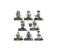 (KSZ719) Conjunto de minifiguras de Piratas del Caribe - Colección de bloques de construcción de 8 piezas