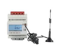 KSZHZYMGX Medidor de Potencia trifásico con riel DIN ADW300W, Pantalla LCD, Instrumento de transformación Secundaria con 3 CT