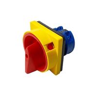 KSZHZYMGX Selector de Interruptor rotatorio 25A 1 Fase 2 Posiciones 4 terminales Interruptor de Leva con candado YMW26-25/1GS