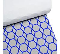 KT GuoMei 110.24 x 47.24 pulgadas de EVA para suelo de barco, diamantes y hexágonos, autoadhesiva, tapete antideslizante para decorar albercas de yates, etc. (diamantes y hexágonos, gris claro y azul