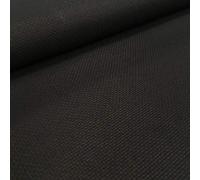 Kt KILOtela - Tela Aida Panamá para Punto de Cruz, Algodón, Manualidades, 5,5 Puntos/cm, 14 Cuentas, 50 cm Largo x 150 cm Ancho, Negro - 0,50 Metro