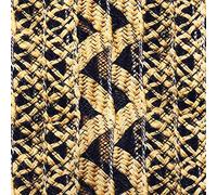 Kt KILOtela - Tela de loneta Estampada Digital - Half Panamá 100% algodón - Retal de 100 cm Largo x 280 cm Ancho | Inspiración thonet - Marrón, Negro ─ 1 Metro