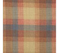 Kt KILOtela Tela Half Panamá Reciclada, Decoración, Tapizar, Cojines, Algodón, Poliéster Reciclado (62% GRS), Ancho 280 cm, Largo a Elección de 50 en 50 cm, Geométrico Cuadros Above, Naranja, Amarillo