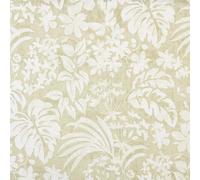 Kt KILOtela - Tela Loneta Estampada, Decoración, Tapizar, Cojines, Cortinas, Colchas, Bolsos, Manteles, Manualidades, 100 cm Largo x 280 cm Ancho, Botánico, Paula, Verde - 1 Metro